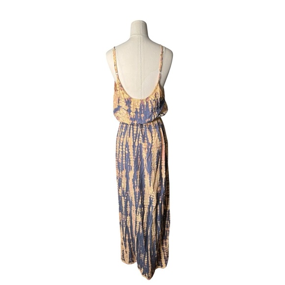MICHAEL STARS - Jenna Tie Waist Maxi Dress Tie Dye Size L - Picture 6 of 8